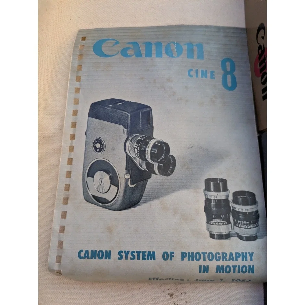 Canon Cine 8 Vintage 8mm Film Camera 13‎ mm Lens Manual Original Box Working